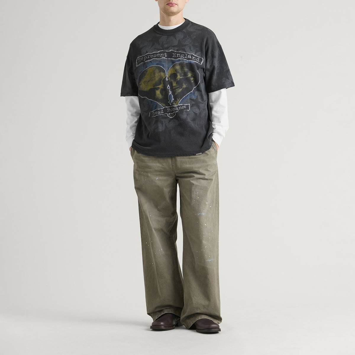 Represent Men's Romance T-Shirt in Vintage Black