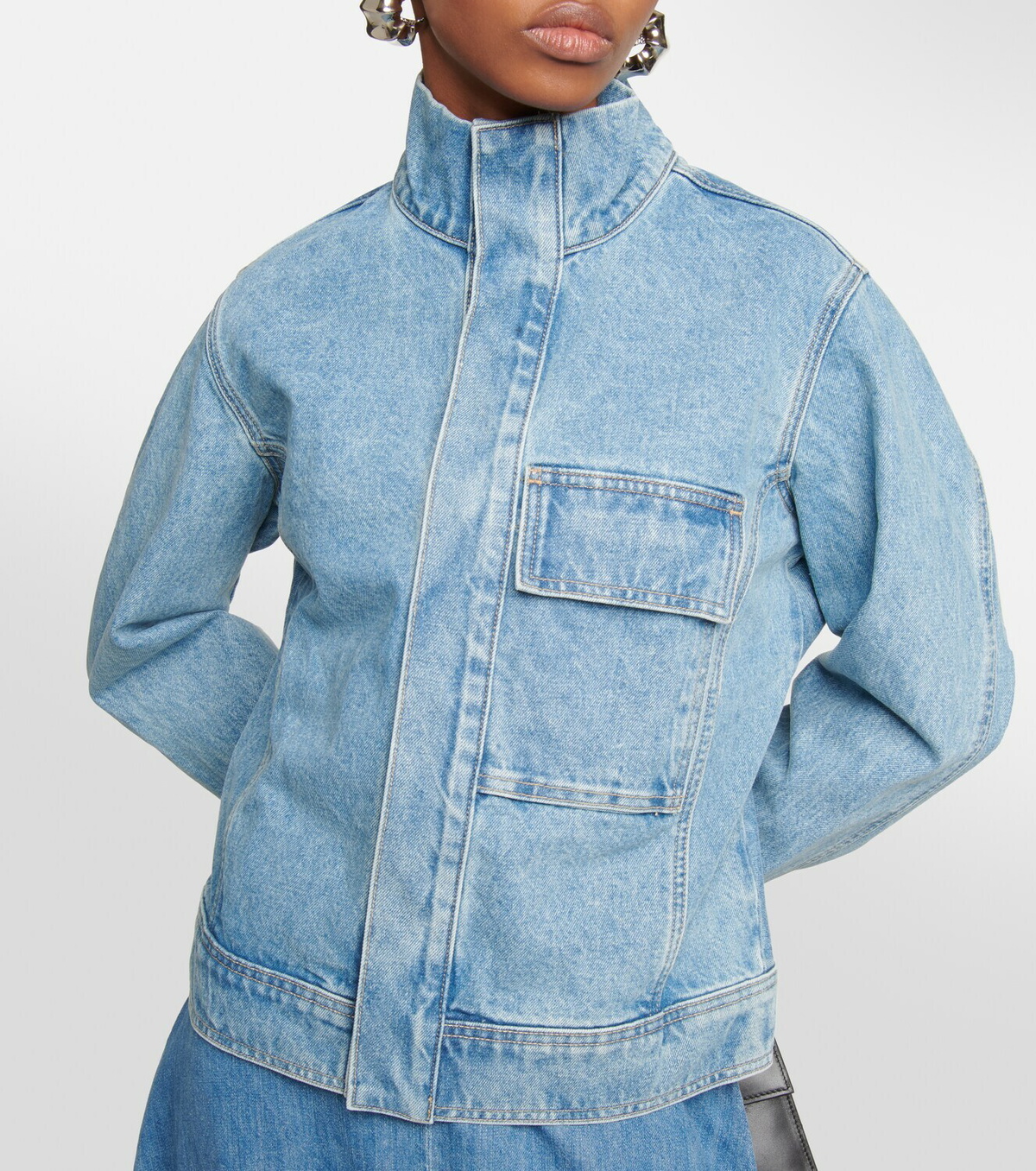 Nili Lotan Adam Oversized Denim Jacket