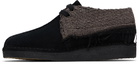 JiyongKim Black Clarks Edition Sun-Bleached Raw Edge Desert Trek Derbys