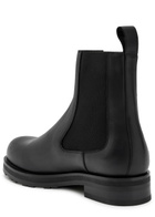 The Row Leather Chelsea Boots Black