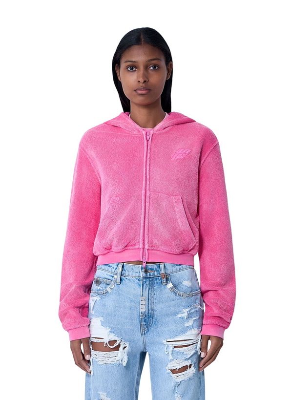 Photo: Alexander Wang Logo Motif Zip-Up Sweatshirt