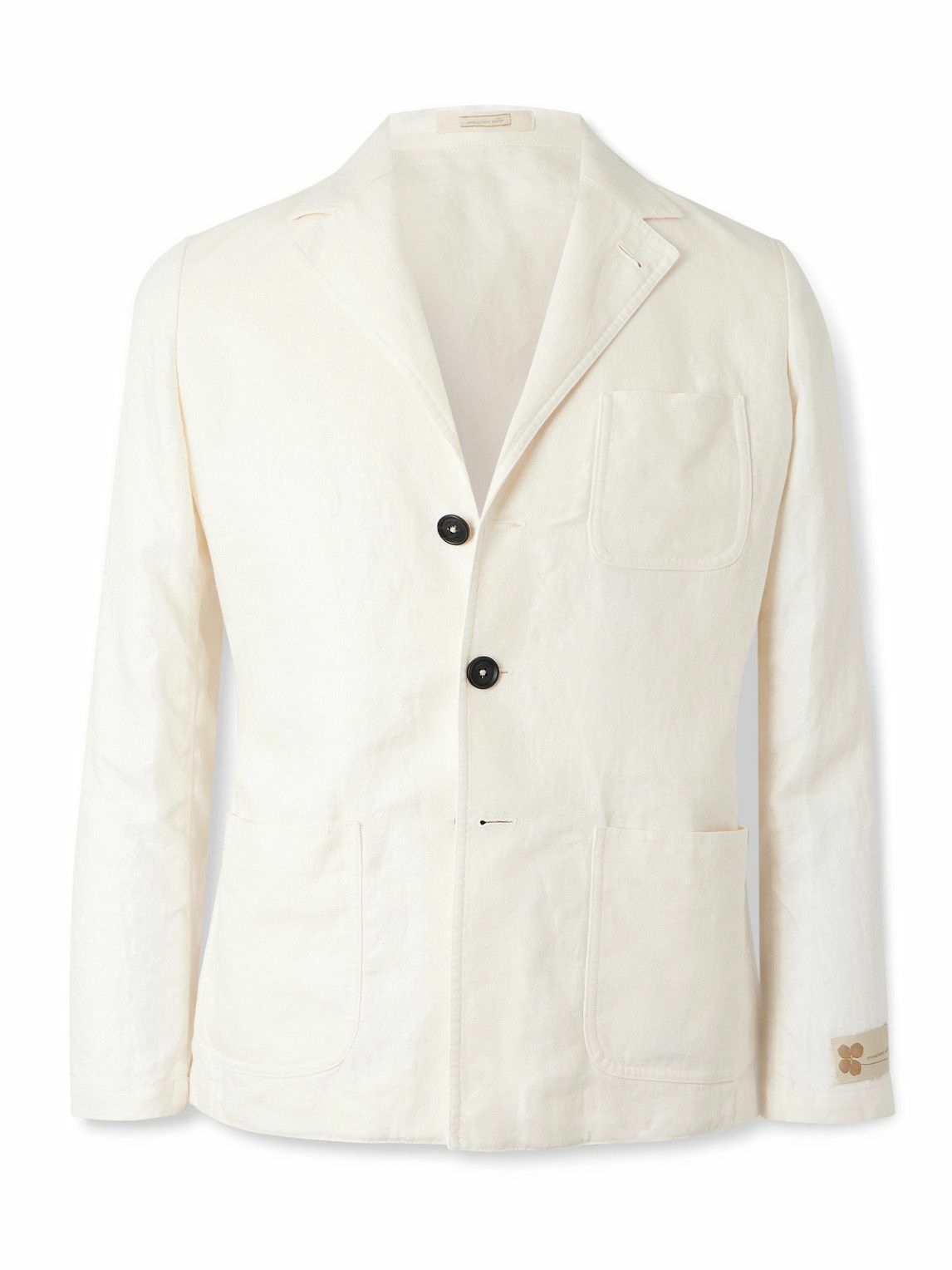 アウターその他 MASSIMO ALBA M27D0CARL2T3240 Outerwear Jackets White Massimo Alba - Gstaad Brushed Wool-Blend Jacket - Black