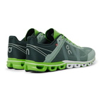 On - Cloudflow Rubber-Trimmed Mesh and Shell Running Sneakers - Green