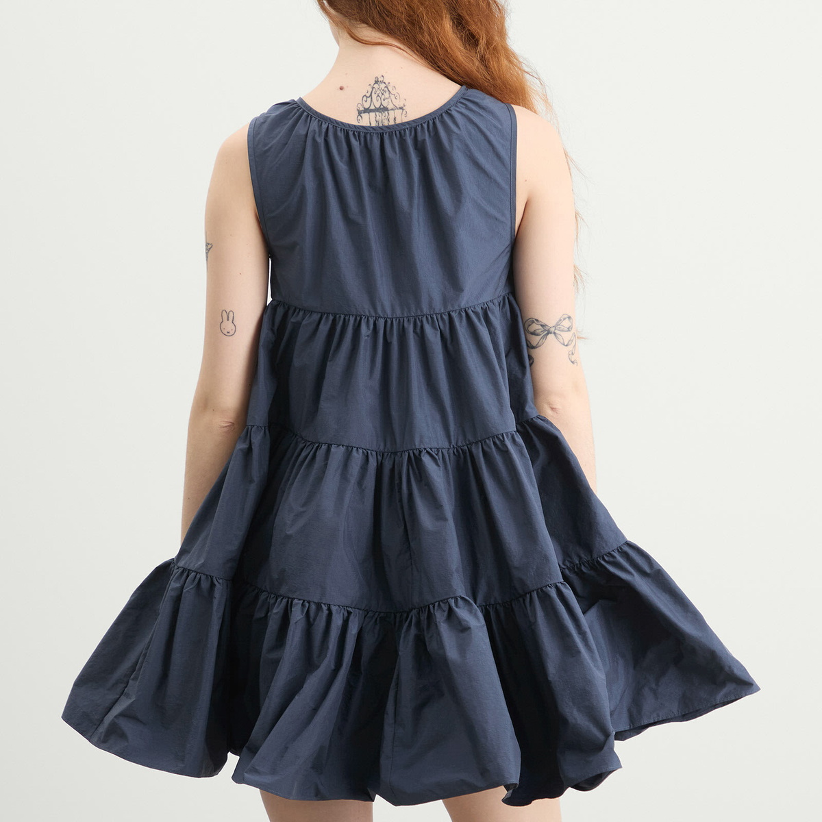 Cecilie Bahnsen Women's Aino Dress in Ripstop in Navy