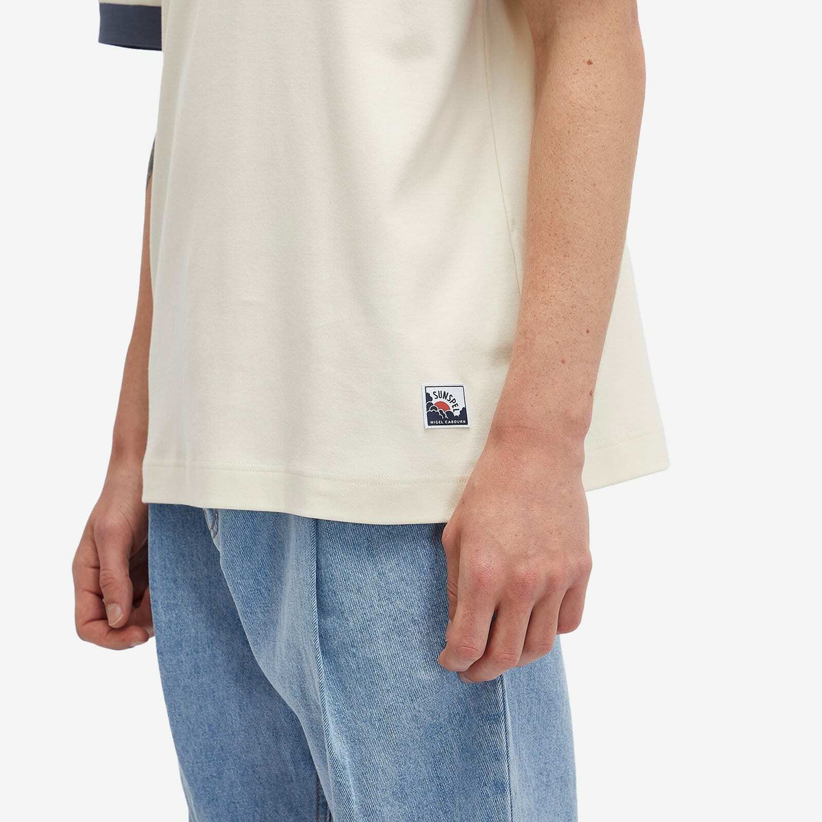 Sunspel Men's x Nigel Cabourn T-Shirt in Undyed Sunspel