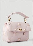 Roman Stud Medium Handbag in Pink