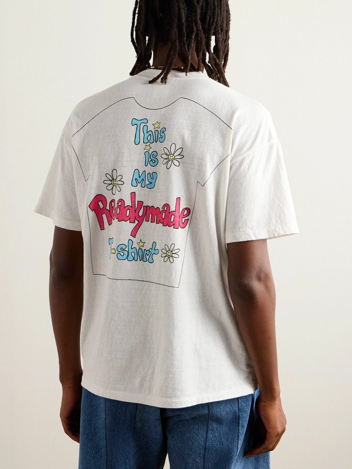 READYMADE - This Is My Printed Cotton-Jersey T-Shirt - White