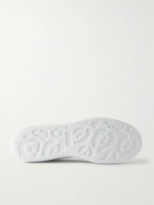 McQueen - Exaggerated-Sole Leather Sneakers - White