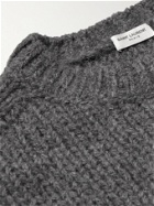 SAINT LAURENT - Alpaca-Blend Sweater - Gray