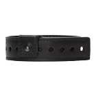 Balenciaga Black Leather Party Bracelet