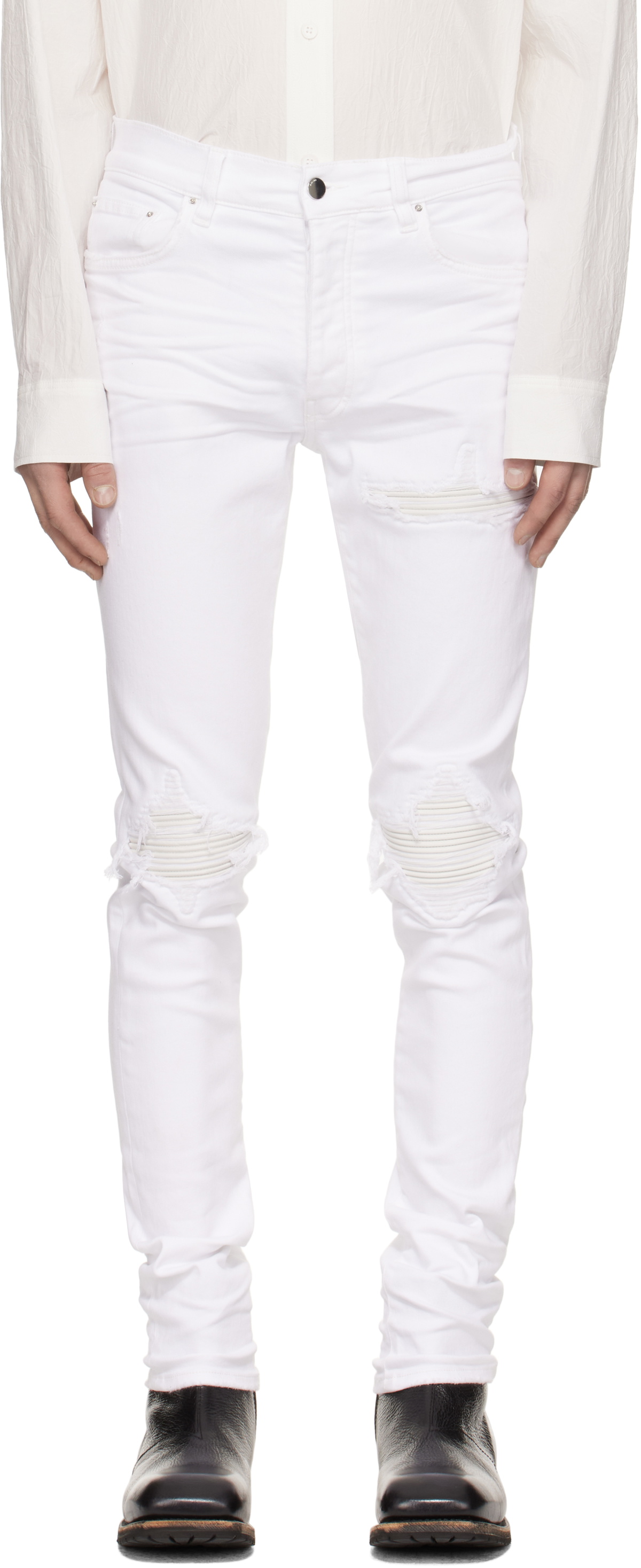 AMIRI White MX1 Jeans Amiri