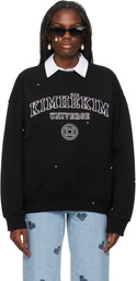 KIMHĒKIM Black Pearl Embellished 'Universe' Sweatshirt