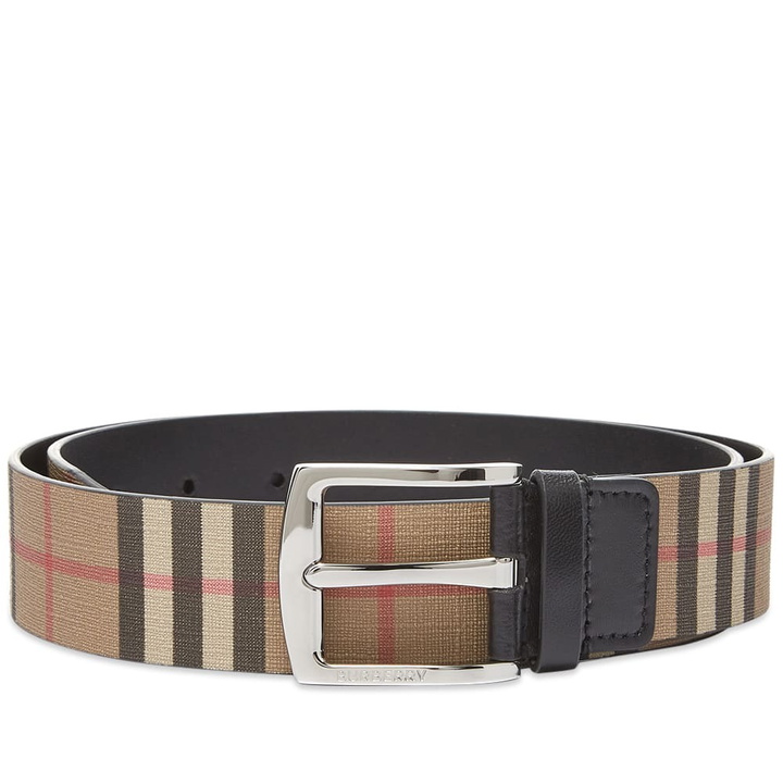 Photo: Burberry Men's Check Belt in Archive Beige