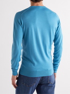 John Smedley - Lundy Slim-Fit Merino Wool Sweater - Blue