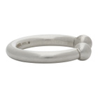 Jil Sander Silver Classic 4 Ring