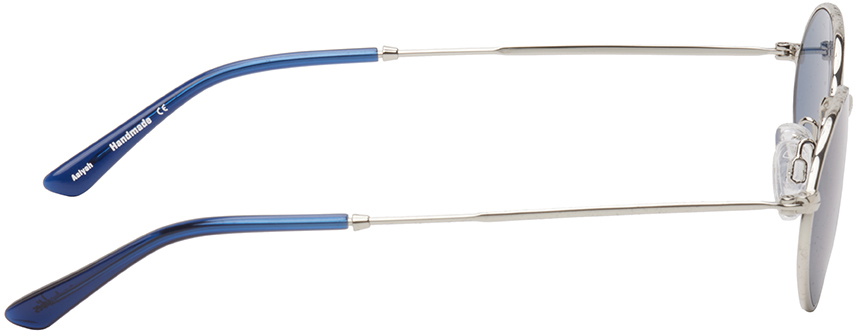 Sun Buddies Silver & Blue Aaliyah Sunglasses