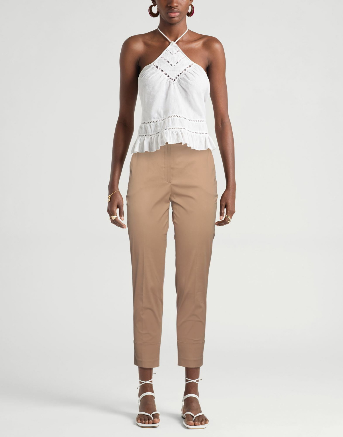 Peserico Womens Pants Light brown