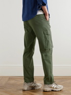 Aspesi - Straight-Leg Cotton-Blend Cargo Trousers - Green