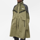 Nike Men's Sacai Trench Coat Jacket in Medium Olive