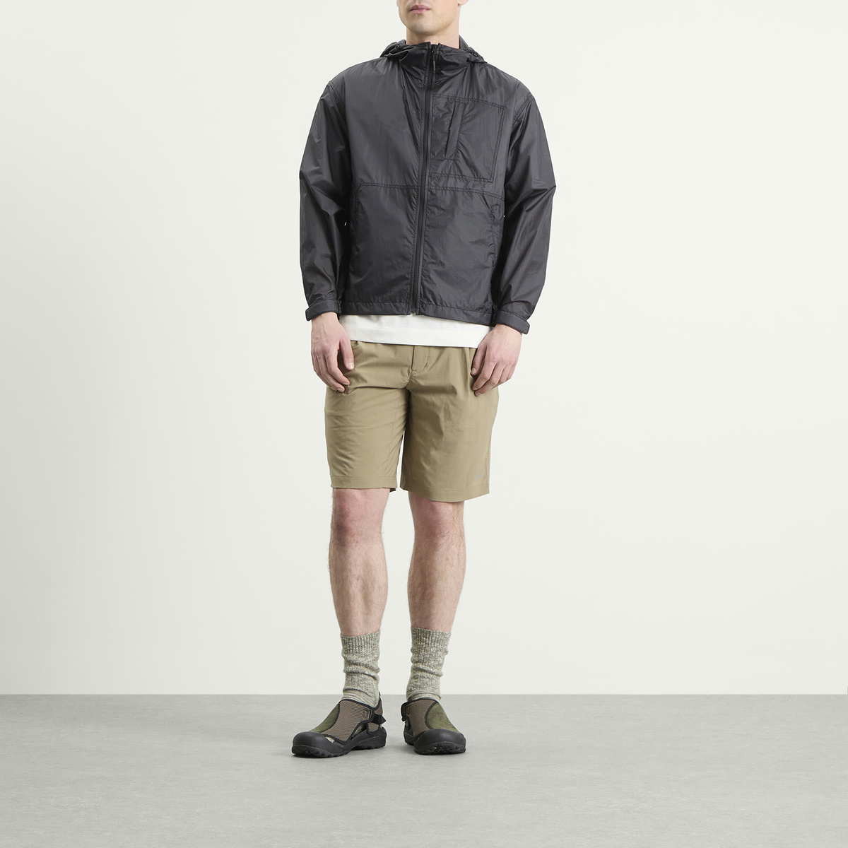NANGA Men's Sheer Jacket in Black