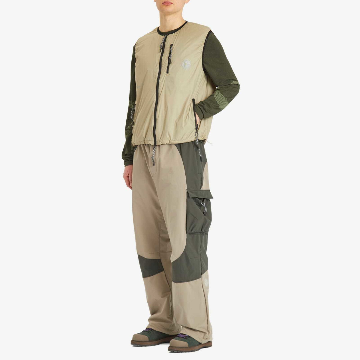 KA_YO_Prototype Men's Insulated Vest in Hay Beige