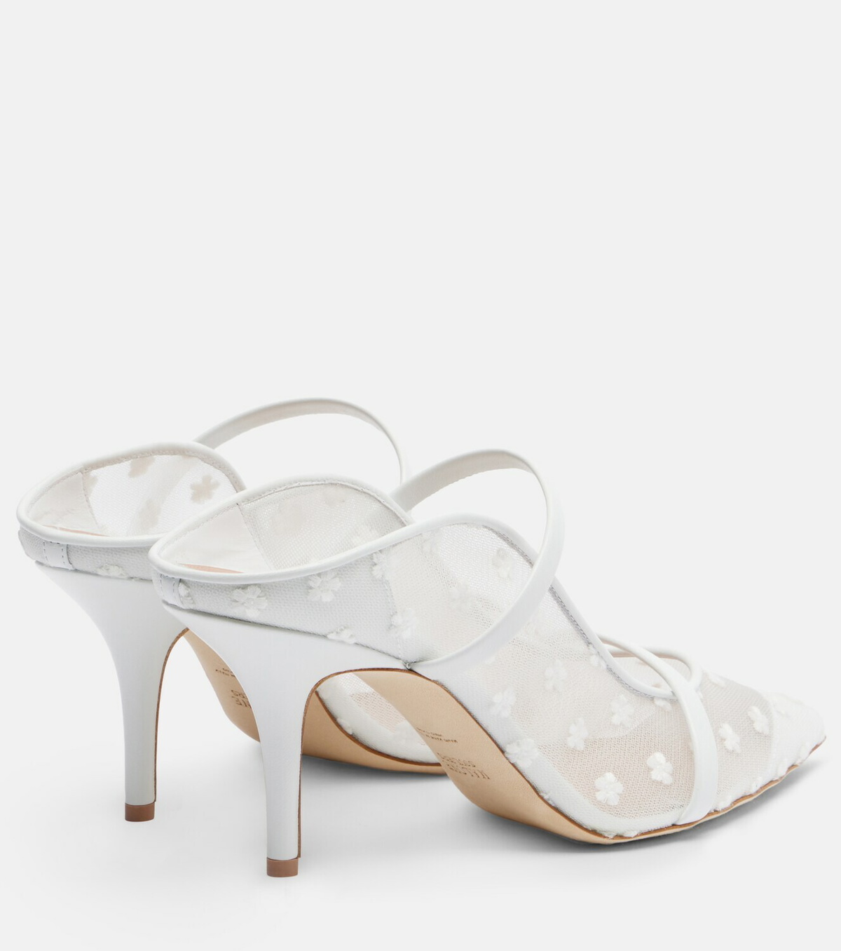 Malone Souliers Maureen 70 leather and mesh mules