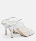 Malone Souliers Maureen 70 leather and mesh mules