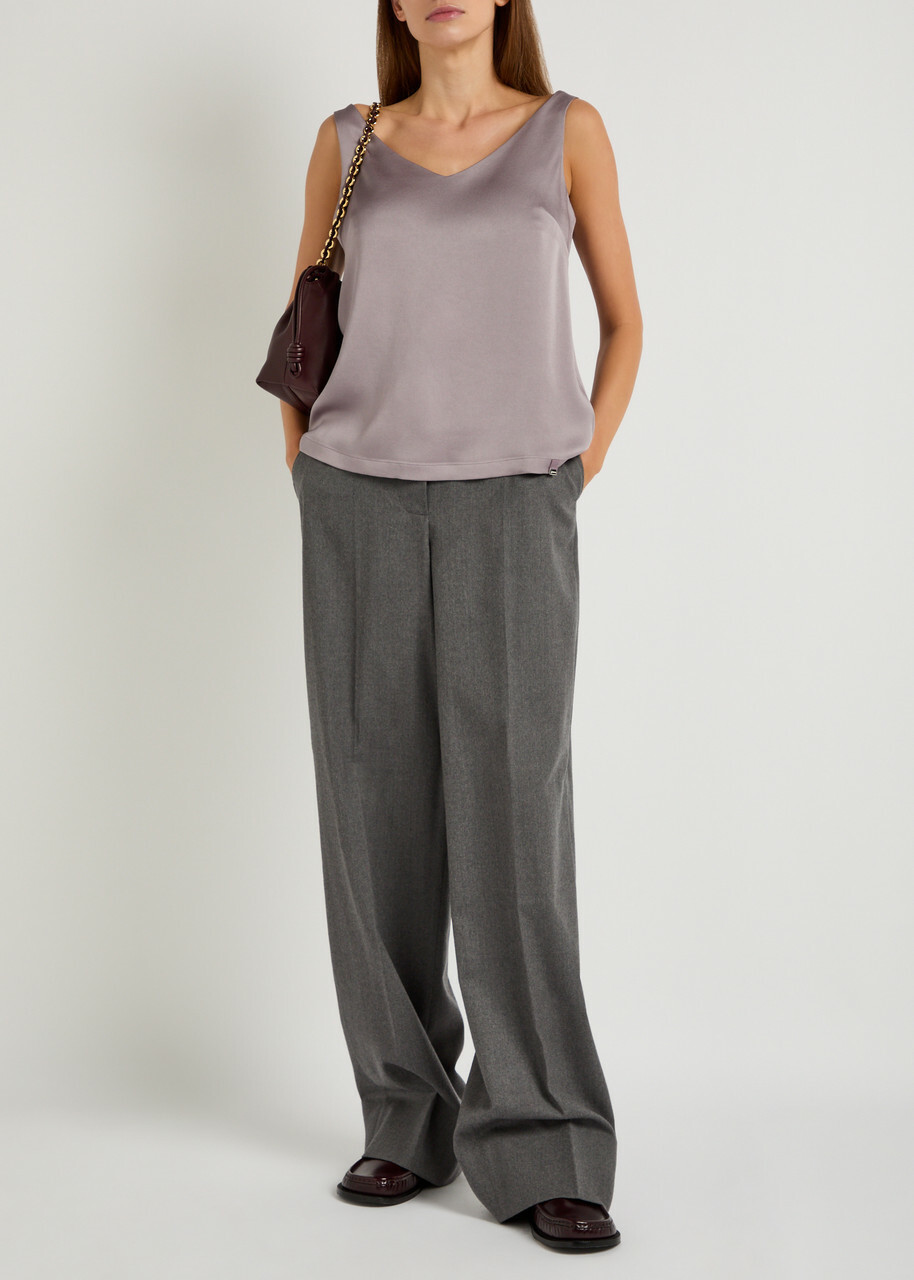 Herno Crepe de Chine Tank Light Pink