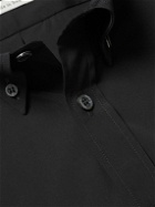 Alexander McQueen - Brad Pitt Button-Down Collar Cotton-Blend Poplin Shirt - Black
