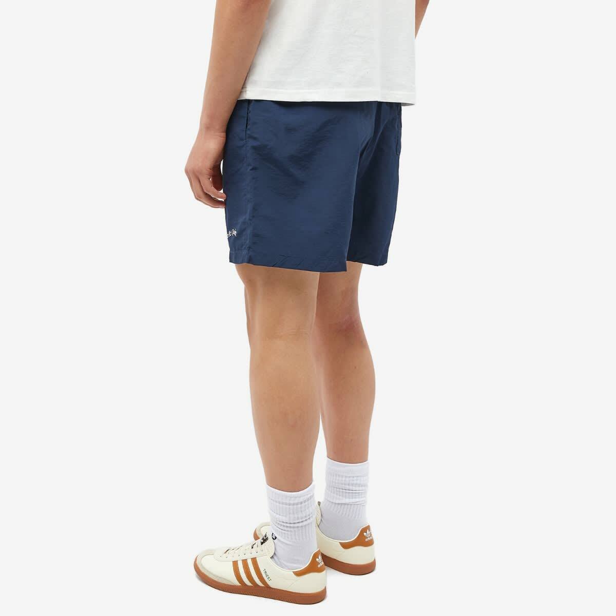 Museum of Peace and Quiet Men's Wordmark Nylon 5" Shorts in Navy