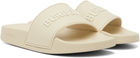 Burberry Off-White Logo Slides