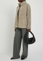 Eileen Fisher Melange Alpaca-blend Jacket Beige
