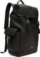 Polo Ralph Lauren Black Pebbled Leather Backpack