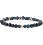 Luis Morais - 14-Karat Gold Sapphire Beaded Bracelet - Blue