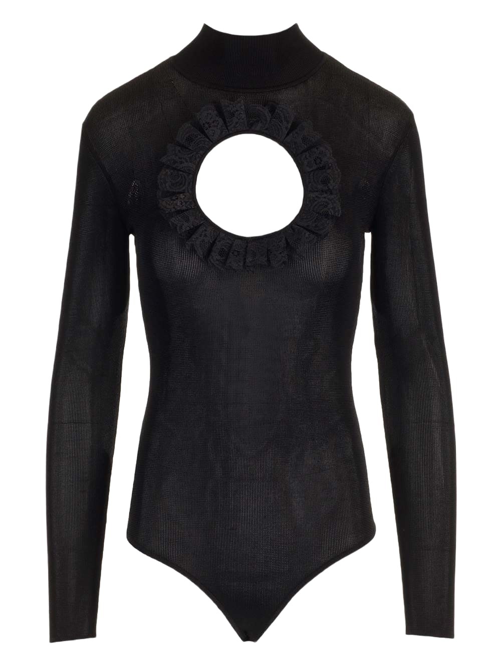 Self-portrait X Christopher Kane Cut-out Fine-knit Bodysuit