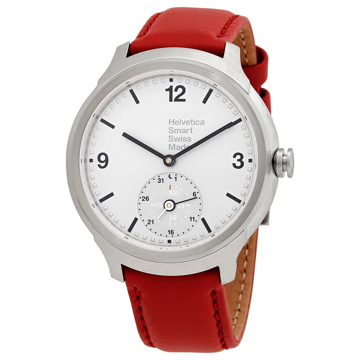 Photo: Mondaine Helvetica No1 Bold Quartz Silver Dial Mens Watch MH1.B2S80.LC