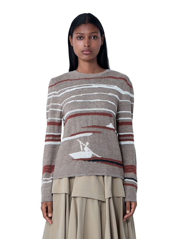Photo: Bottega Veneta Linen-And-Cotton Sweater
