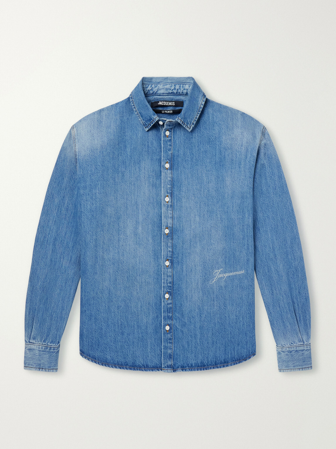 Jacquemus - Logo-Printed Denim Shirt - Blue