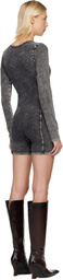 Diesel Gray Karim-Dnm Jumpsuit