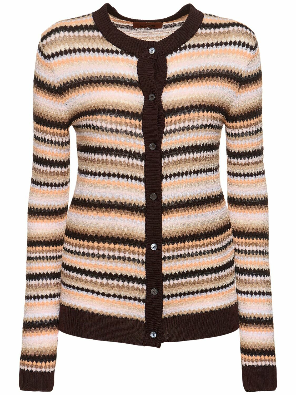 MISSONI Cotton Blend Knit Cardigan