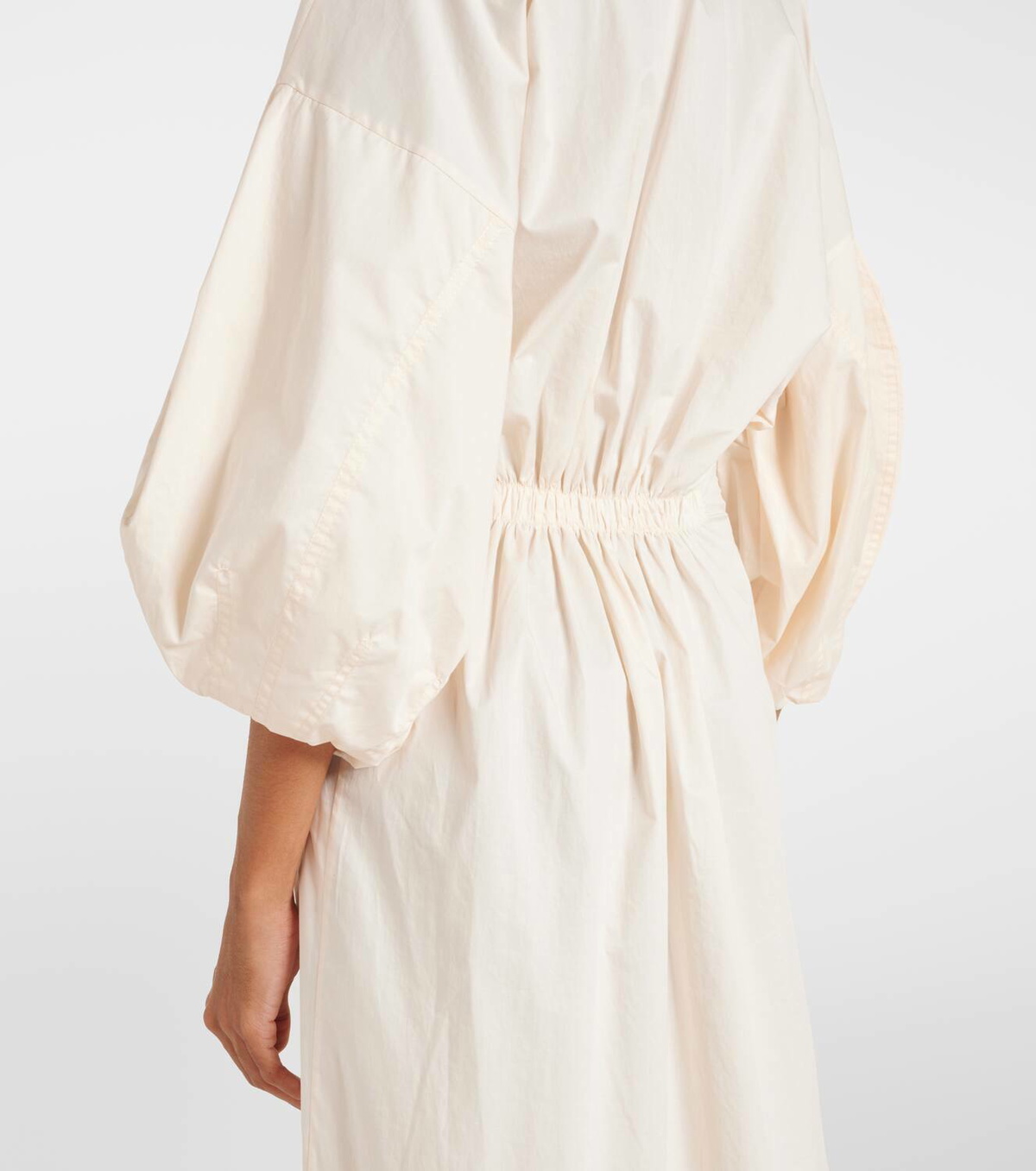johanna ortiz shirt dress Johanna Ortiz Vela De Cruz Belted Embroidered Striped Poplin Midi Shirt Dress in Blue
