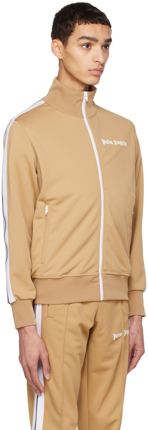 Palm Angels Beige Classic Track Jacket Palm Angels