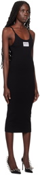 Moschino Jeans Black Patch Midi Dress