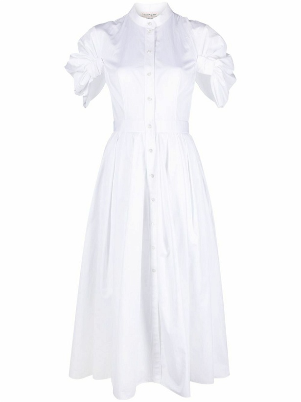 Photo: ALEXANDER MCQUEEN - Organic Cotton Midi Dress