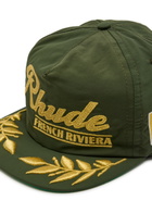 Rhude French Riviera Metallic Embroidered Nylon cap - Green - One Size