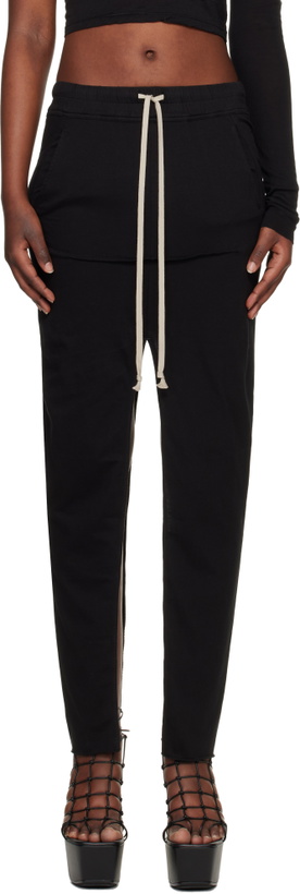 Photo: Rick Owens DRKSHDW Black Temple Pull On Sliced Pillar Maxi Skirt