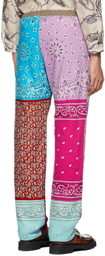 Children of the Discordance Multicolor Bandana Patchwork Trousers