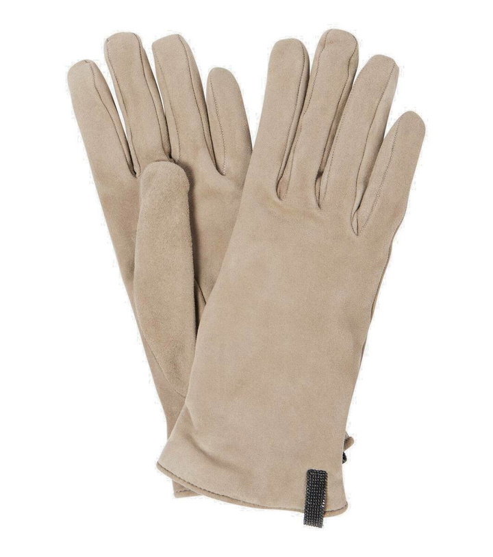 Photo: Brunello Cucinelli Suede gloves