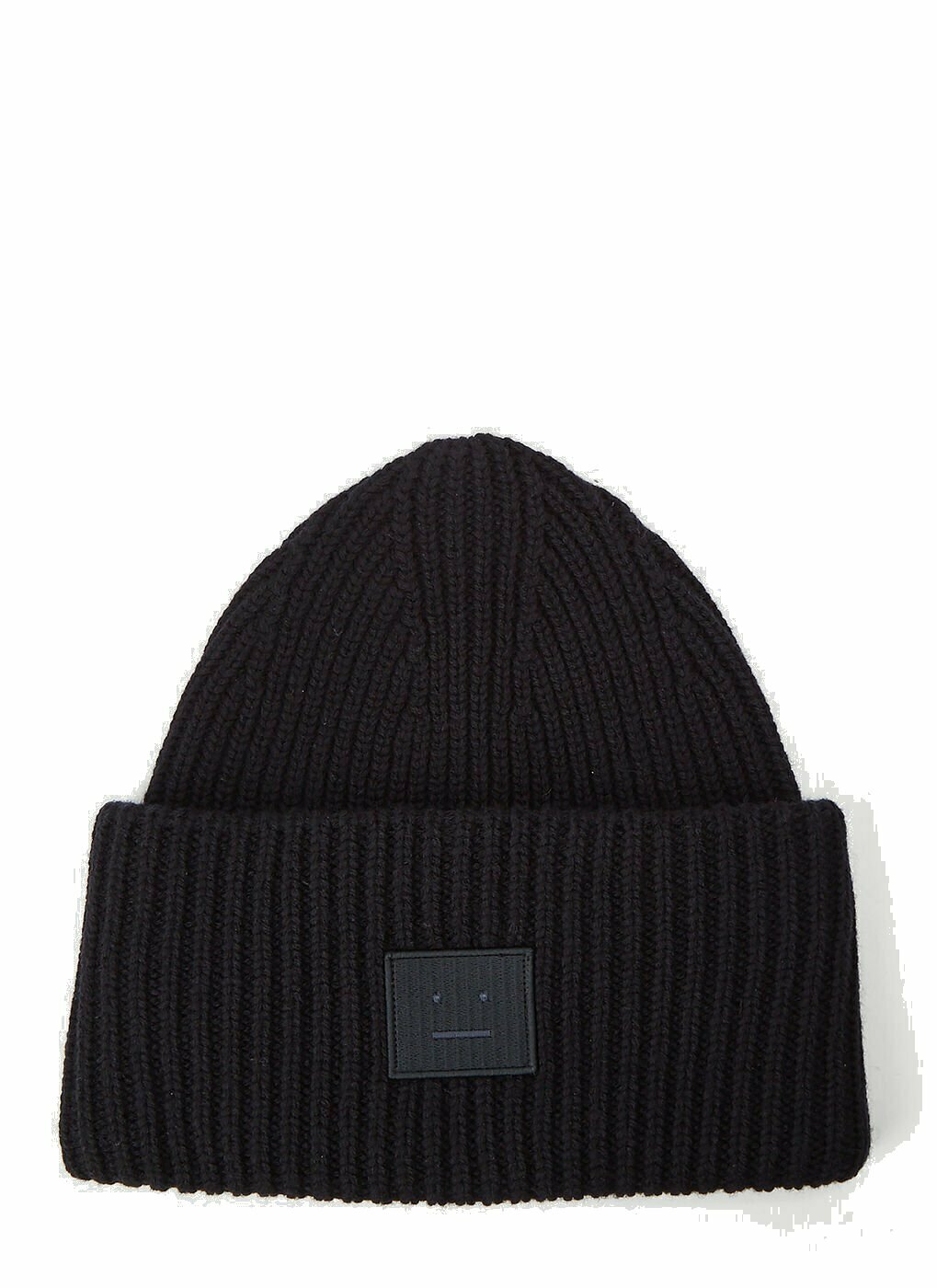 Acne Studios Ribbed-Knit Beanie Hat male Black Acne Studios