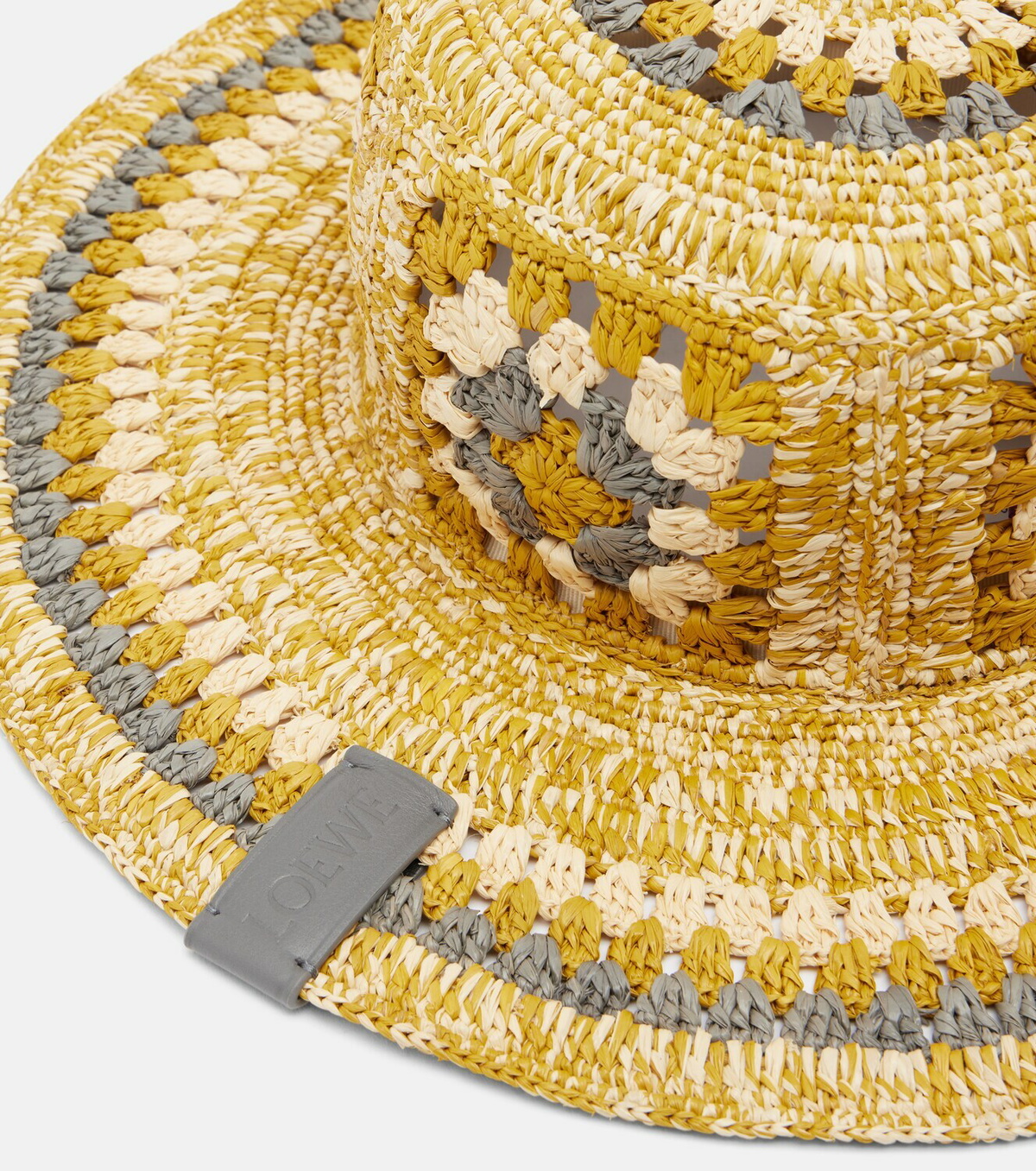 Loewe Paula's Ibiza crochet raffia bucket hat
